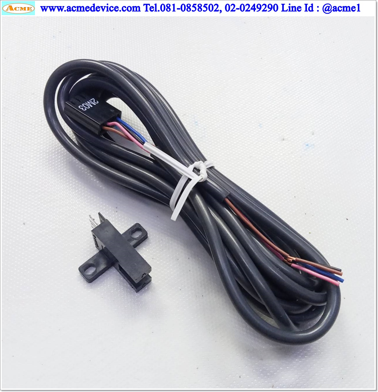 Photoelectric Omron รุ่น EE-SX672, ระยะ 5mm, Dark-ON, Light-ON, NPN