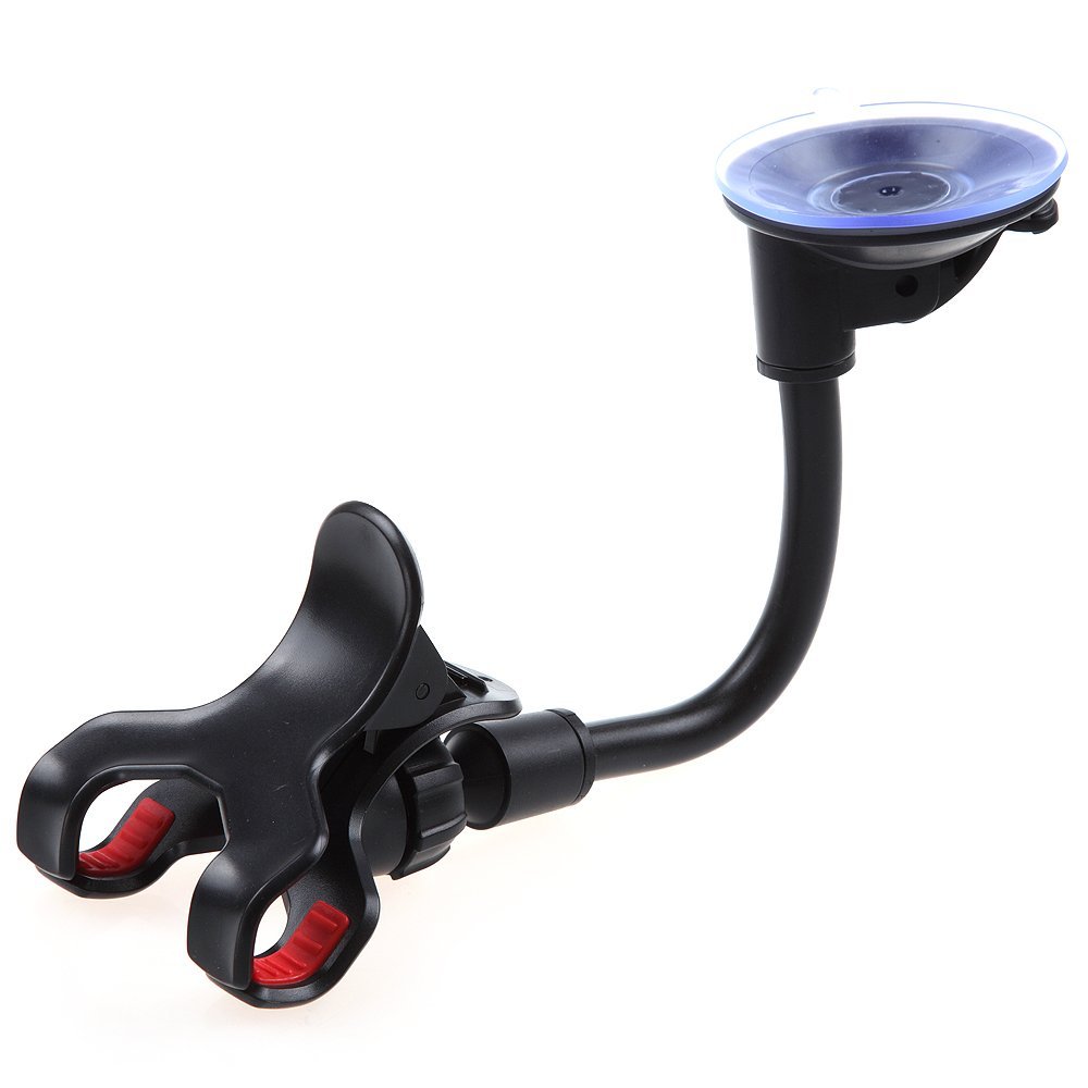 ที่หนีบ/จับ มือถือในรถ แบบดูดติดกระจกรถยนต์ (สีดำ) คุณภาพเยี่ยม