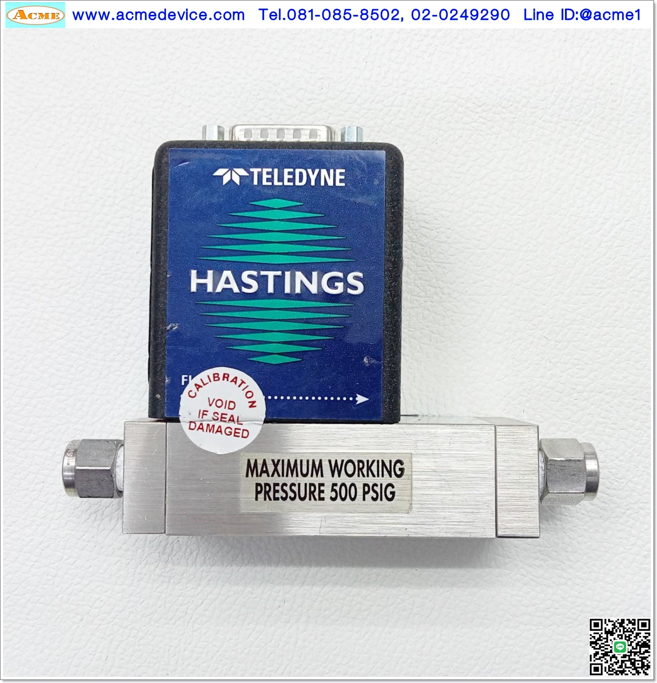 Flow Sensor Teledyne รุ่น HFM-300, 50 SCCM/AIR, Power input +- 15Vdc, Analog out 0-5V