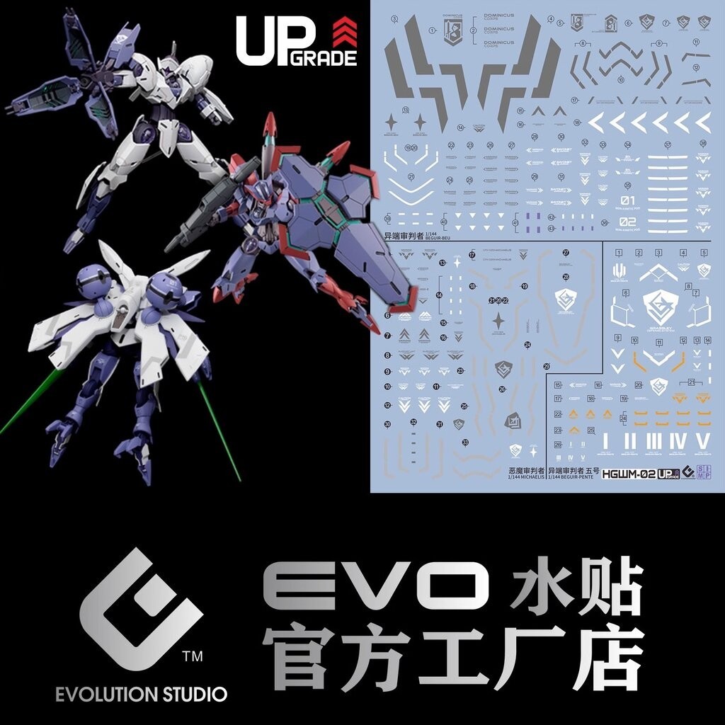 ดีคอลน้ำ EVO® HGWM BEGUIR BEU DILANZA / PENTE DILANZA UPGRADED VER‼ HGWM-02 EVO Water Decal