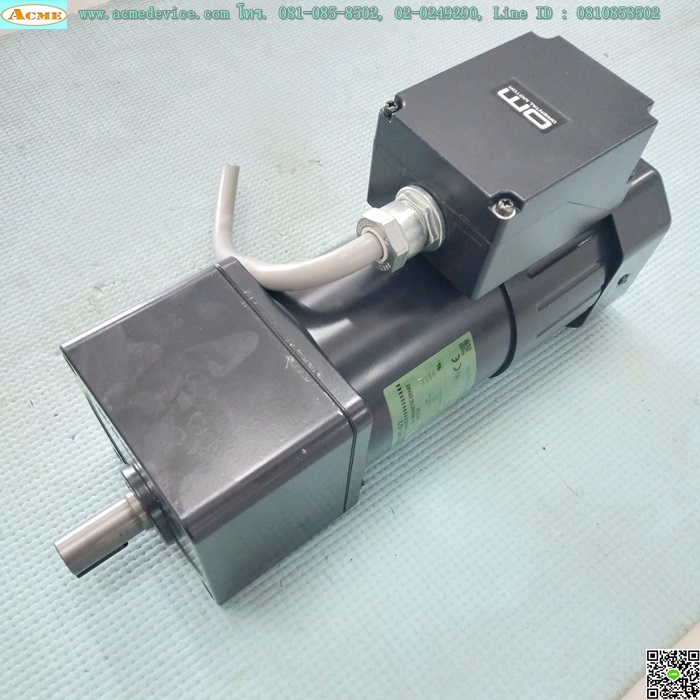 3phase Induction Motor Oriental รุ่น BHI62SMT-G2, 200W, 220V, AC Magnetic Brake & Gear Head รุ่น BH6G2-12.5 Ratio 1:12.5
