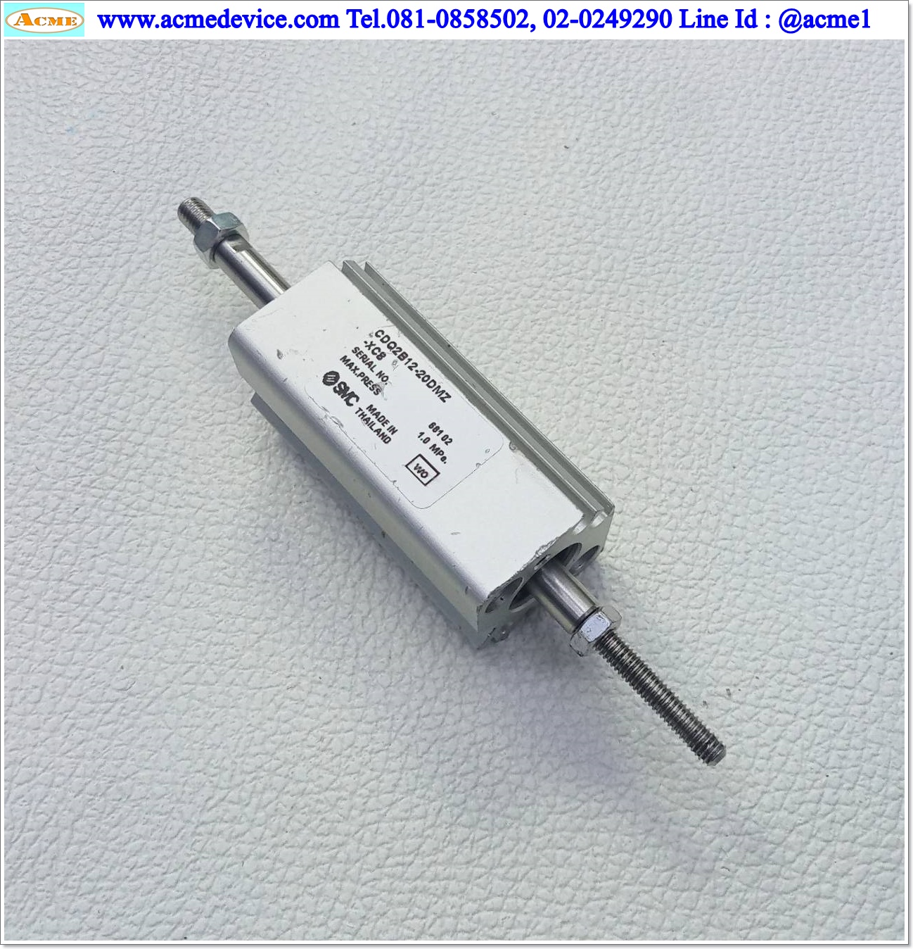 Air Cylinder SMC รุ่น CDQ2B12-20DMZ-XC8, Bore 12 mm., Stroke 20 mm.