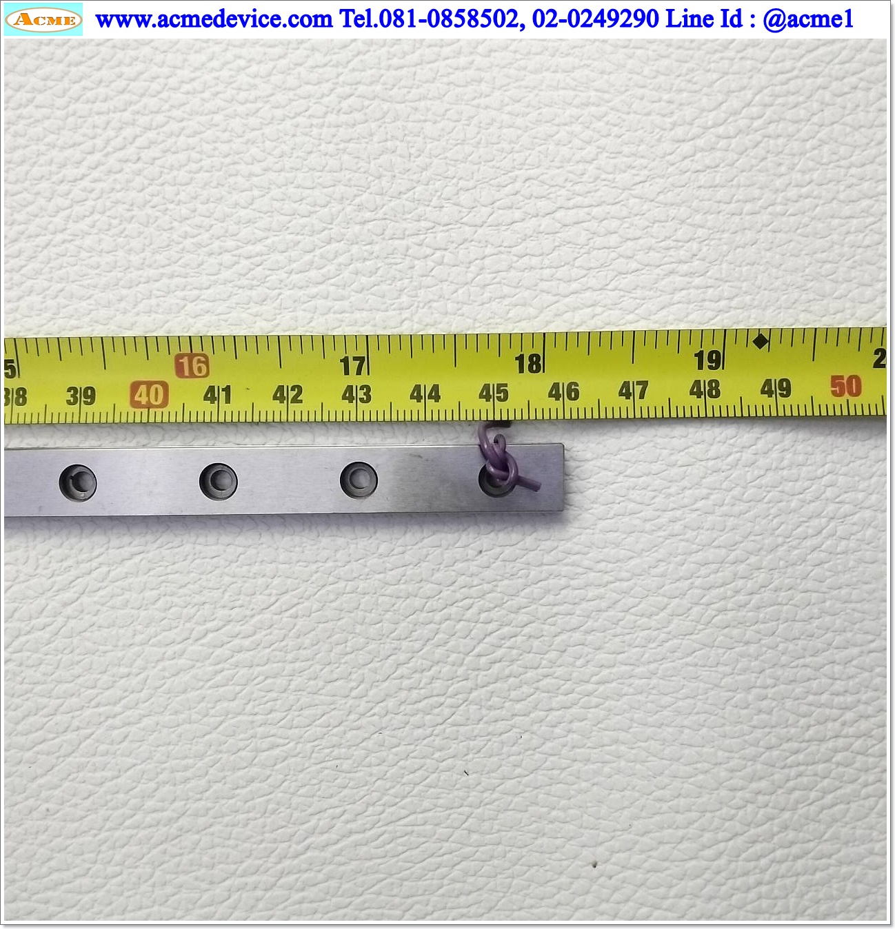 Linear Block and Rail IKO รุ่น MLF10, รางสไลด์ขนาด 10 mm x 460 mm.