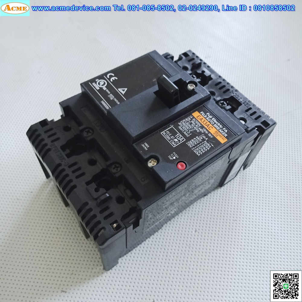 Breaker 3P Fuji รุ่น EA33AC, 10A