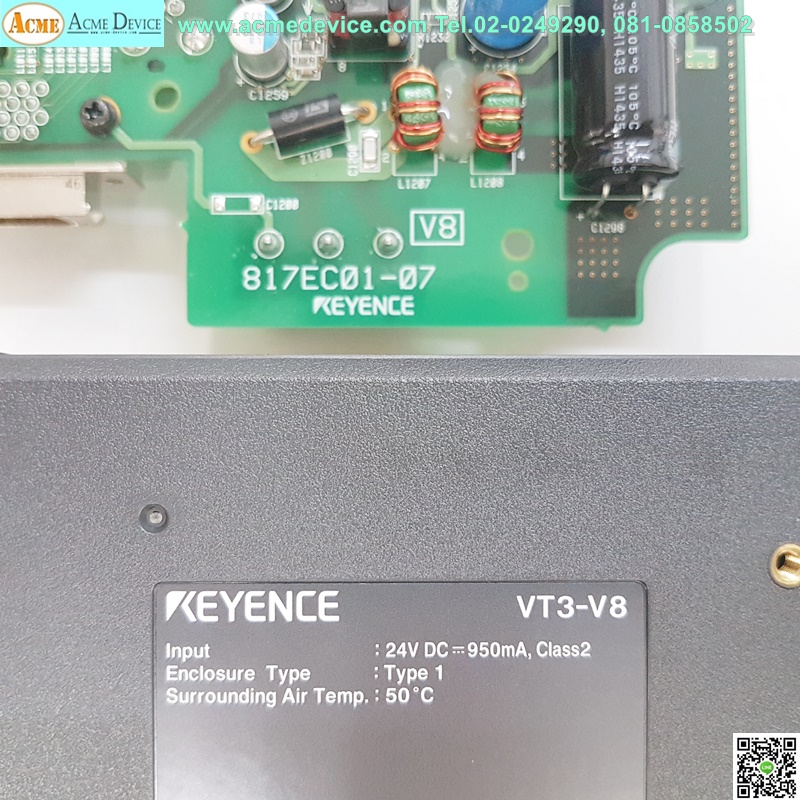 Board HMI Touch Screen Keyence รุ่น 817EC01-07 for VT3-V8
