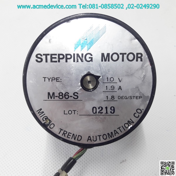 Stepping Motor รุ่น M-86-S, 10V, 2 Phase, 1.9A
