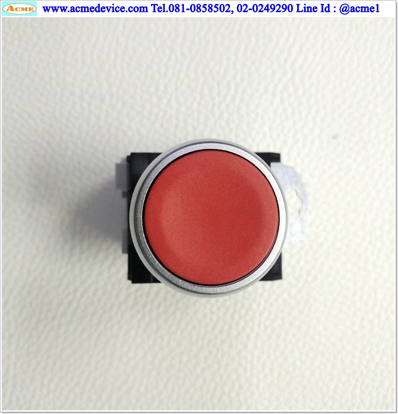 Pushbutton Switch รุ่น 33E01, 1NO, 1NC (สีแดง)