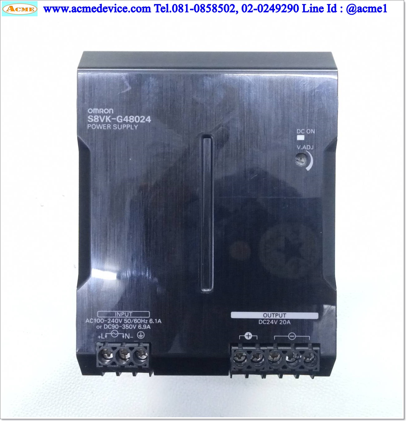 Power Supply Omron รุ่น S8VK-G48024, Output 24V, 20A, 480W