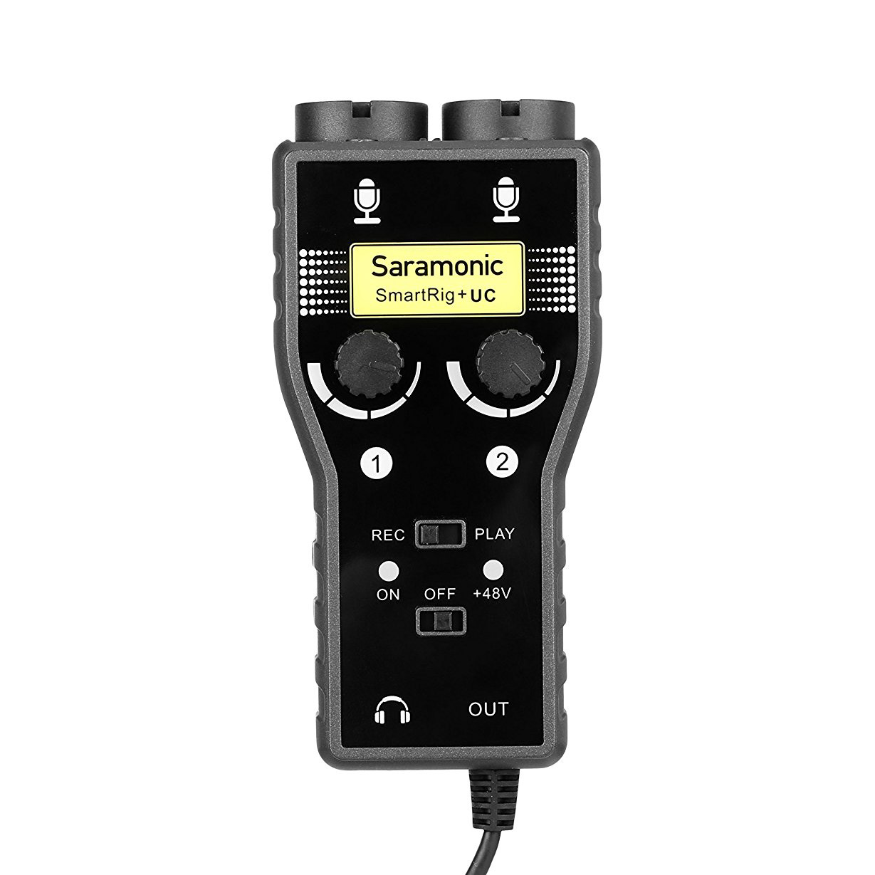 Saramonic SmartRig+ UC 2-Track XLR & 3.5mm Microphone Mixer + Guitar Audio Interface for USB Type-C Devices Including Samsung Galaxy, LG, HTC Google Pixel, Google Nexus, & Other USB C Type Smartphones รับประกันศูนย์ไทย 1 ปี