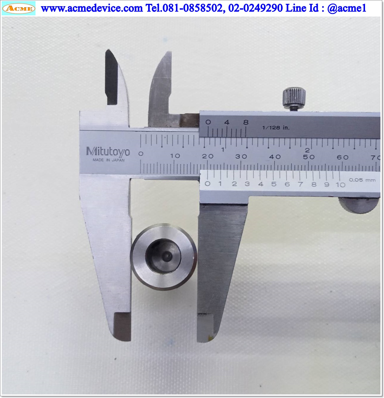 Shaft Connection ขนาด ID 10/10mm, OD 20mm, L 46mm, Stainless