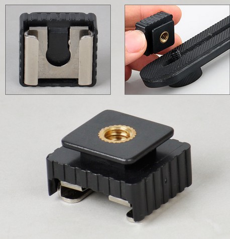อแดปเตอร์แฟลช Flash Hot Shoe Mount Adapter to 1/4 อันละ 69 บาท