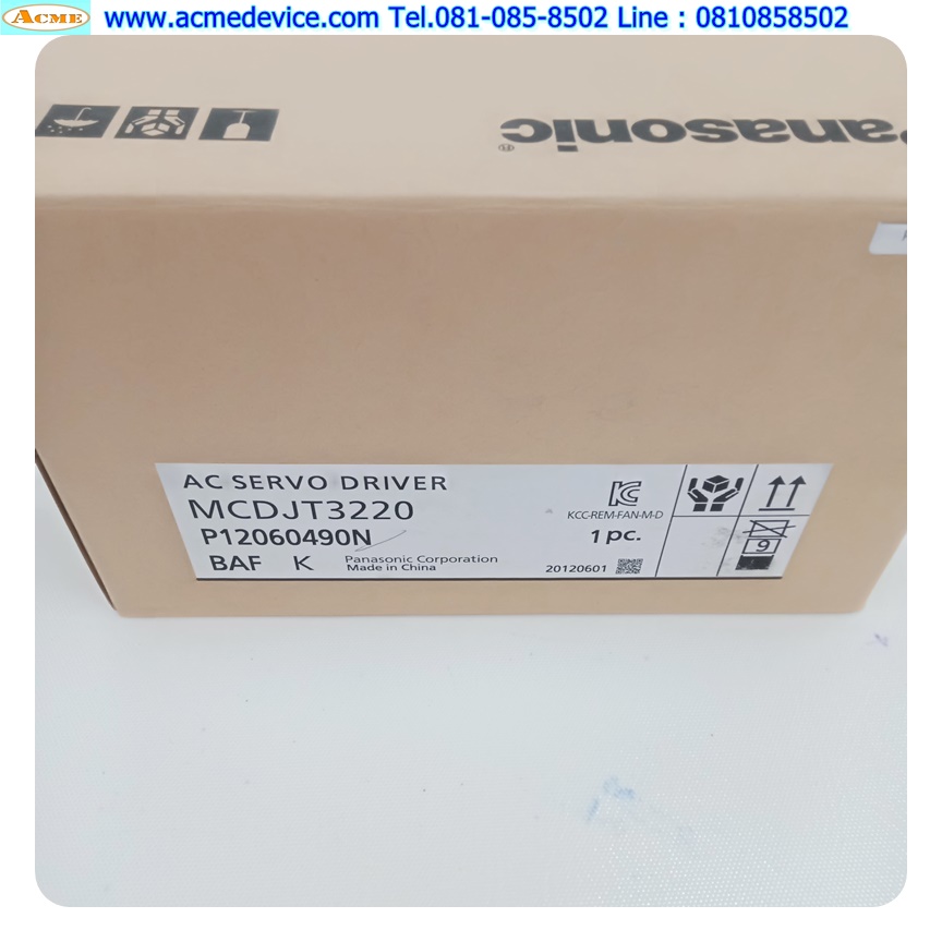 Servo Drive Panasonic รุ่น MCDJT3220, 750W