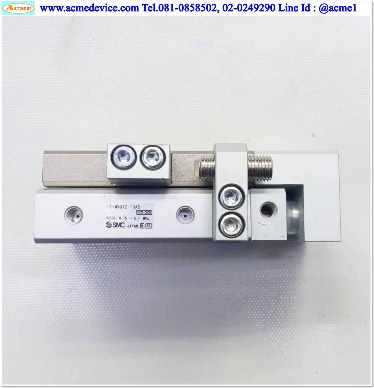 Guided Cylinder SMC รุ่น 13-MXQ12-10AS, Bore 12 mm., Stroke 10 mm.