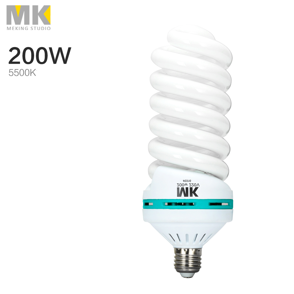 หลอดไฟต่อเนื่องสำหรับถ่ายภาพและถ่ายวิดีโอ 200W 5500K(แสงสีขาว) ยี่ห้อ MK ของแท้