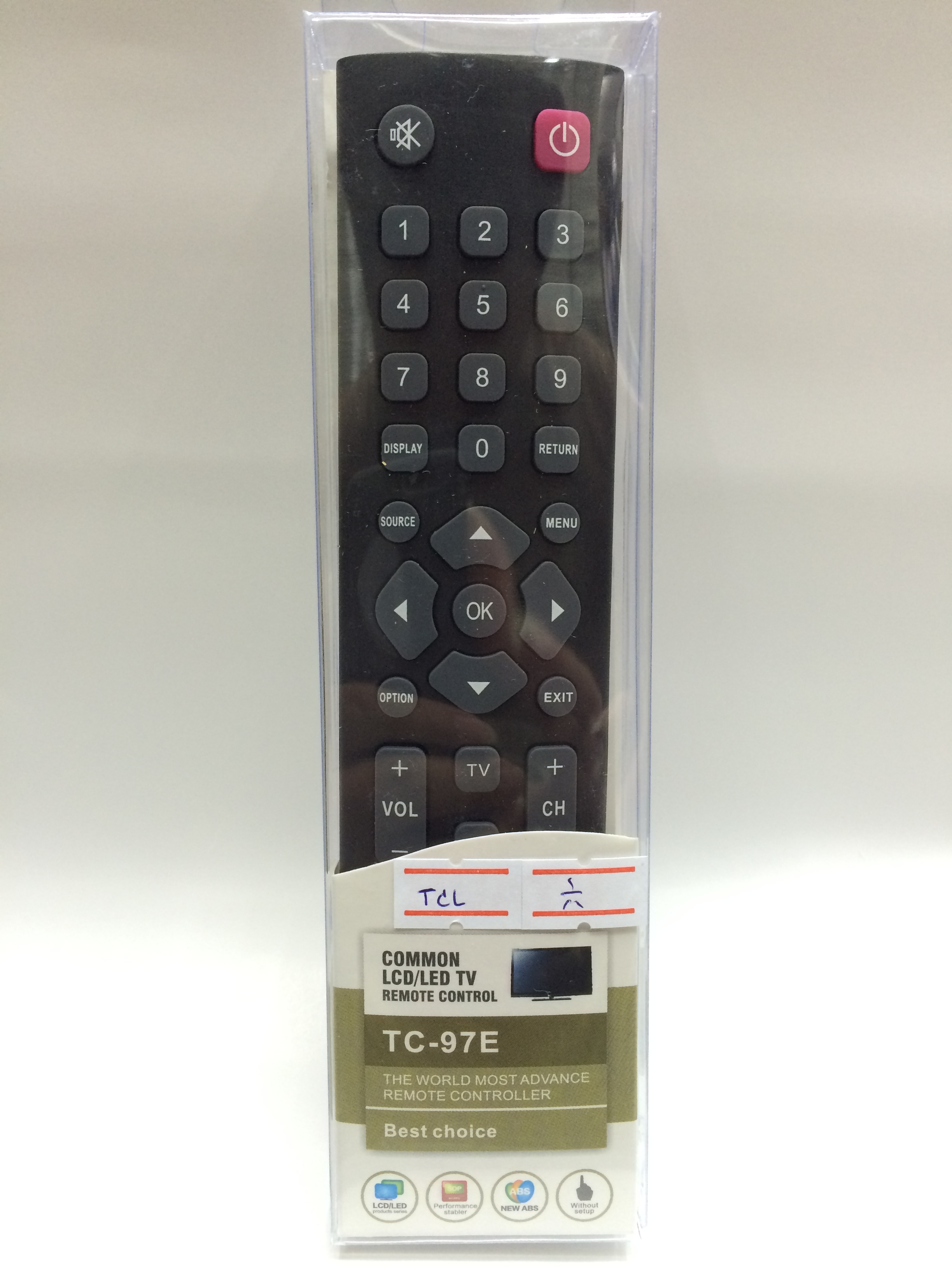 รีโมททีวี TCL รุ่น TC-97E (ใช้ได้ทุกรุ่น)