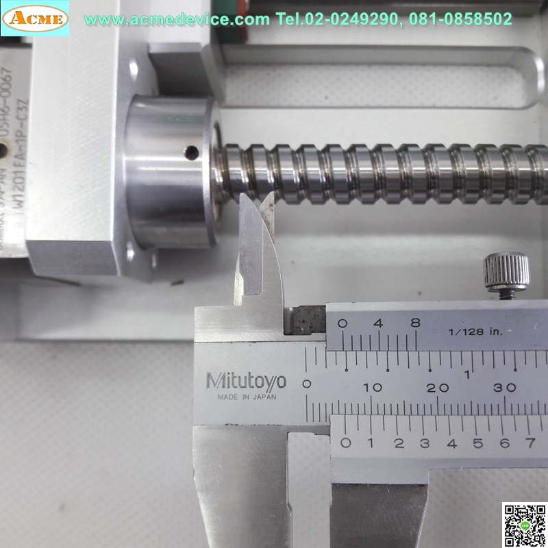 แกนสําเร็จรูป Ball Screw รุ่น W1201FA-1P-C3Z, ขนาด 145 mm x 200 mm, stroke 75 mm