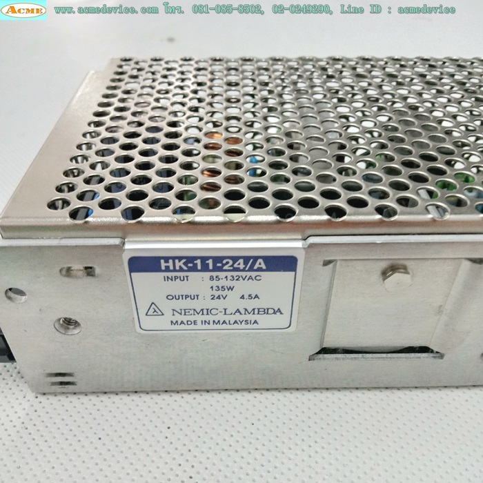 Power Supply Nemic-Lambda รุ่น HK-11-24/A, Output 24Vdc, 4.5A, 108W, Power Input 100Vac