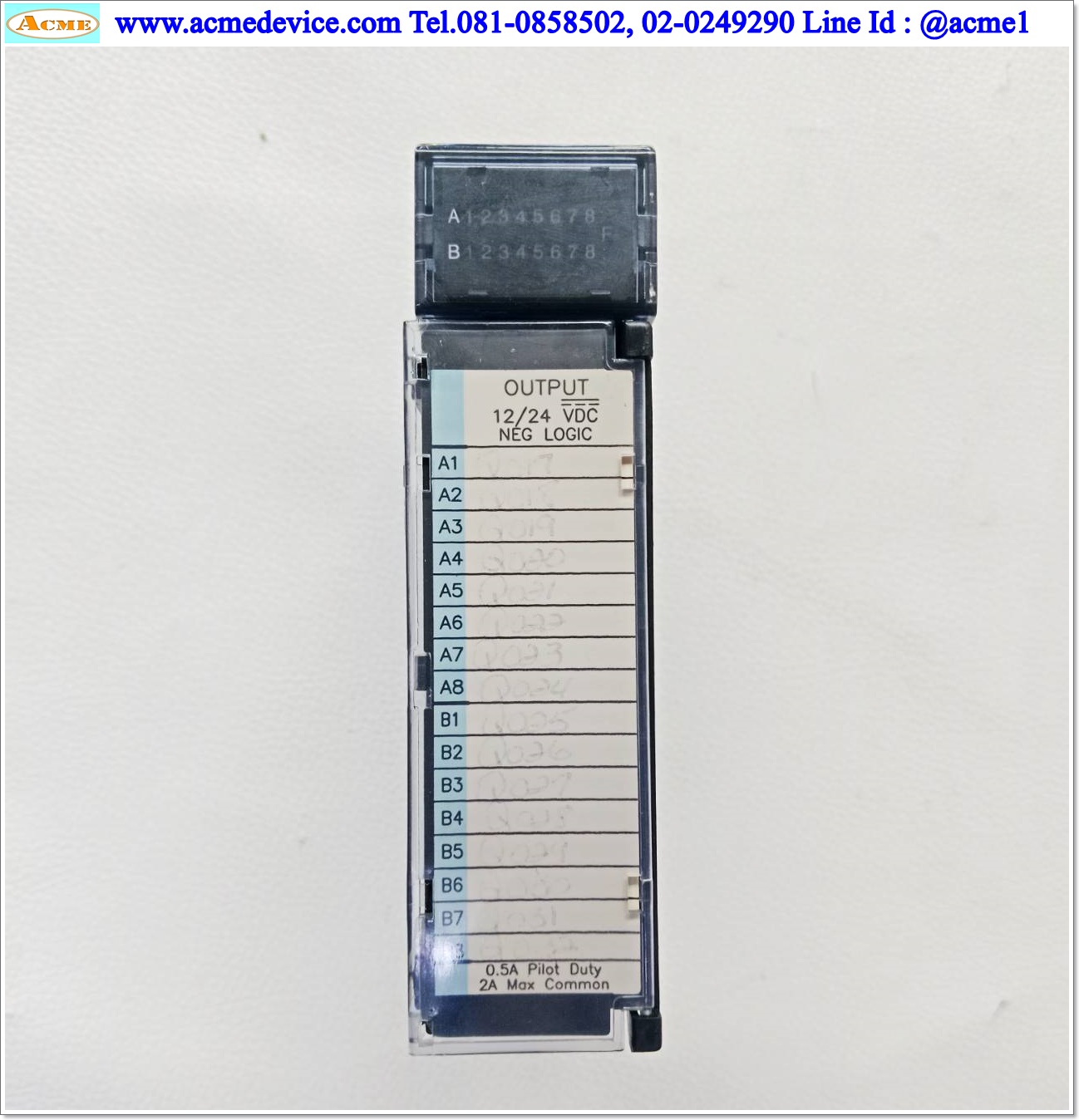 PLC GE FANUC รุ่น IC693MDL741E, Output Module, 12/24VDC, 0.5A, 16PT, NEG