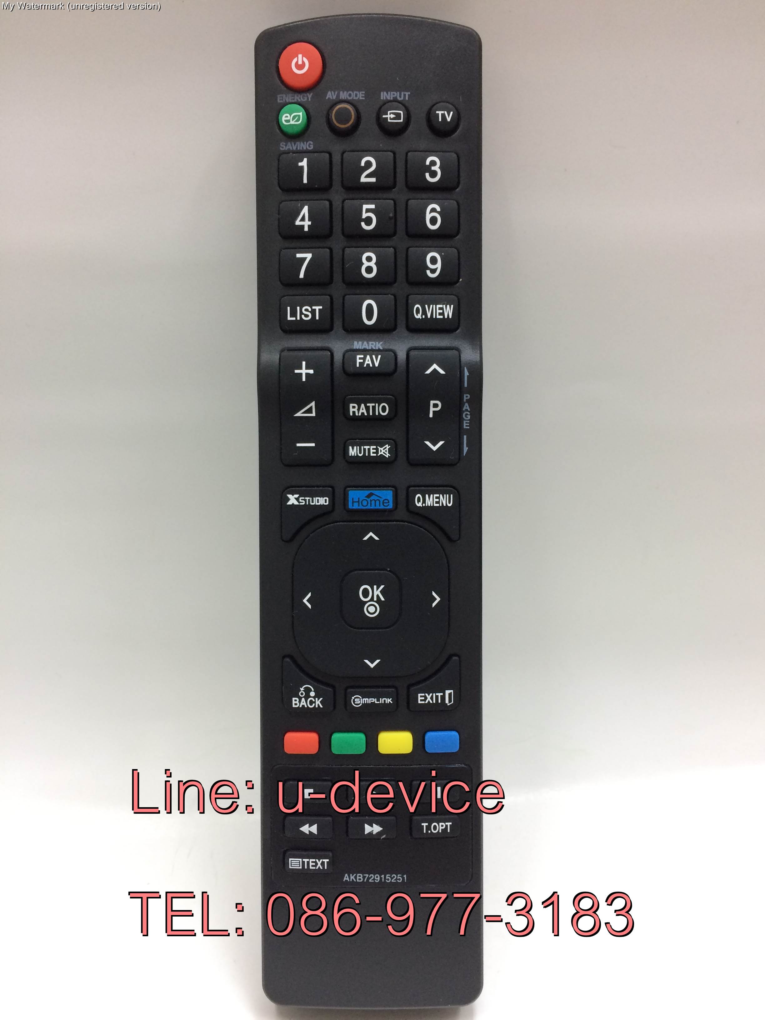 รีโมททีวี แอลจี LG รุ่น AKB72915251 ใช้กับทีวีแอลจี LG จอแบน LCD/LED ได้ทุกรุ่น