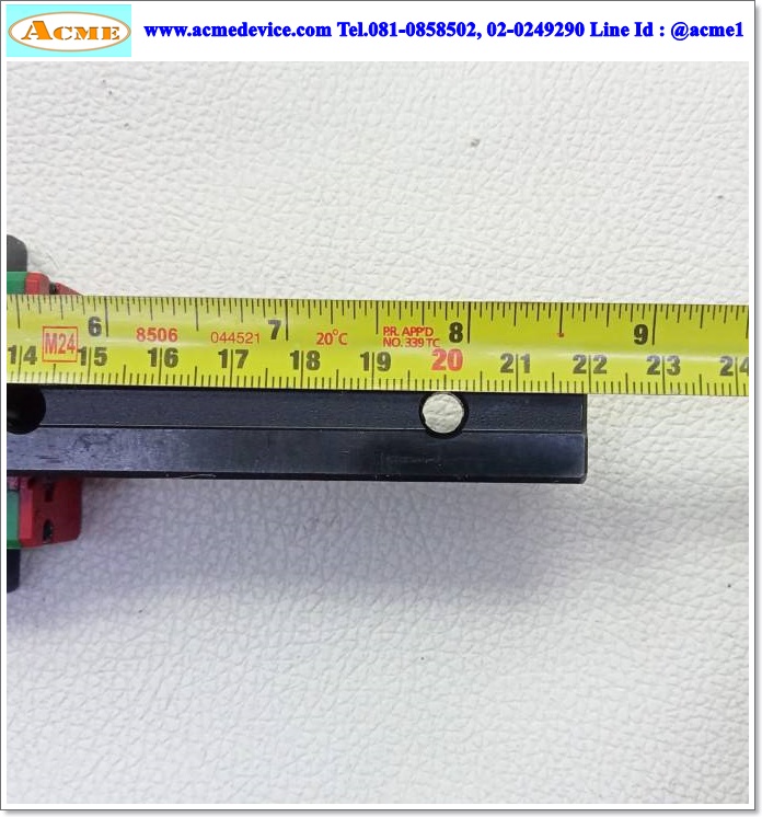 Linear Block and Rail Hiwin รุ่น EG20, รางสไลด์ขนาด 20 mm x 220 mm.