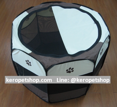 กรงสุนัข คอกสุนัข สัตว์เลี้ยง พับได้ ขนาดใหญ่ สีแดง 90x60 cm (กว้าง*สูง)