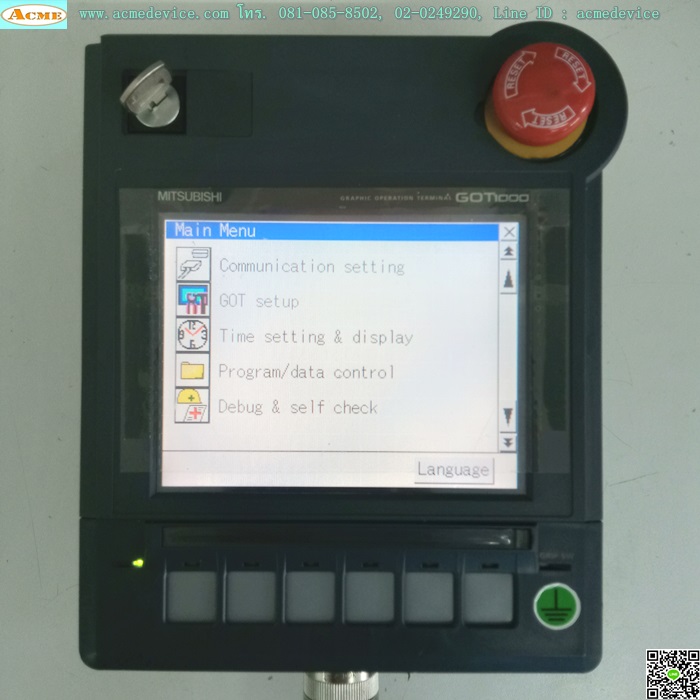 HMI Touch Screen Mitsubishi รุ่น GT1155HS-QSBD, GOT1000, 5.7 นิ้ว (จอสี)