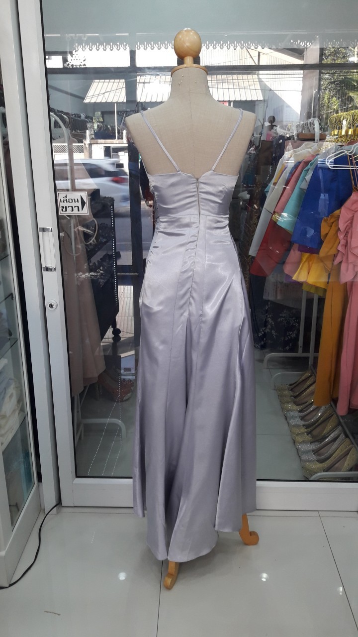 (PRE-LOVED) ยาวเทาสายเดี่ยวไขว้(S) มือ2