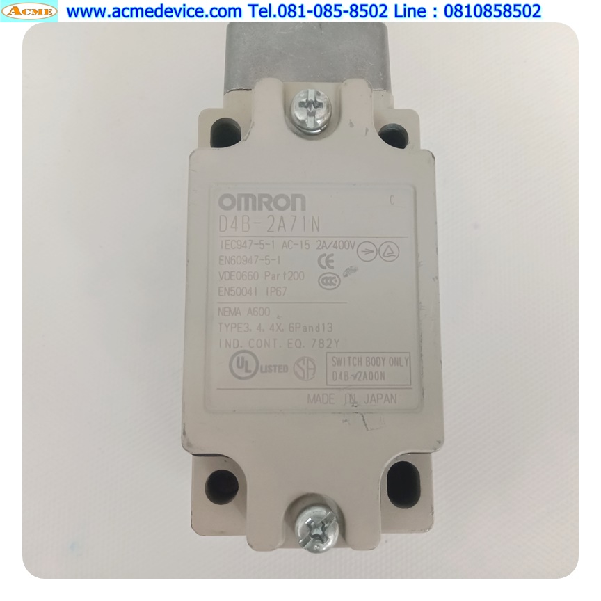 Limit Switch Omron รุ่น D4B-2A71N