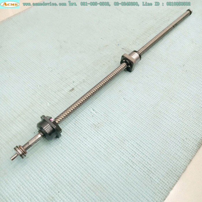 Ball Screw ขนาดเพลา 16 mm.x 670 mm., Stroke 495 mm., Pit 20 mm.