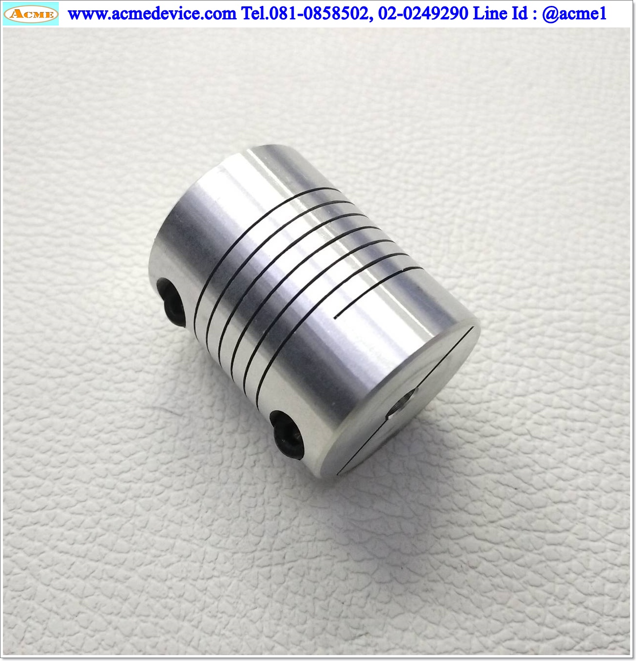 Coupling Aluminum ขนาด ID 6/10 mm, OD 32mm, L 40mm