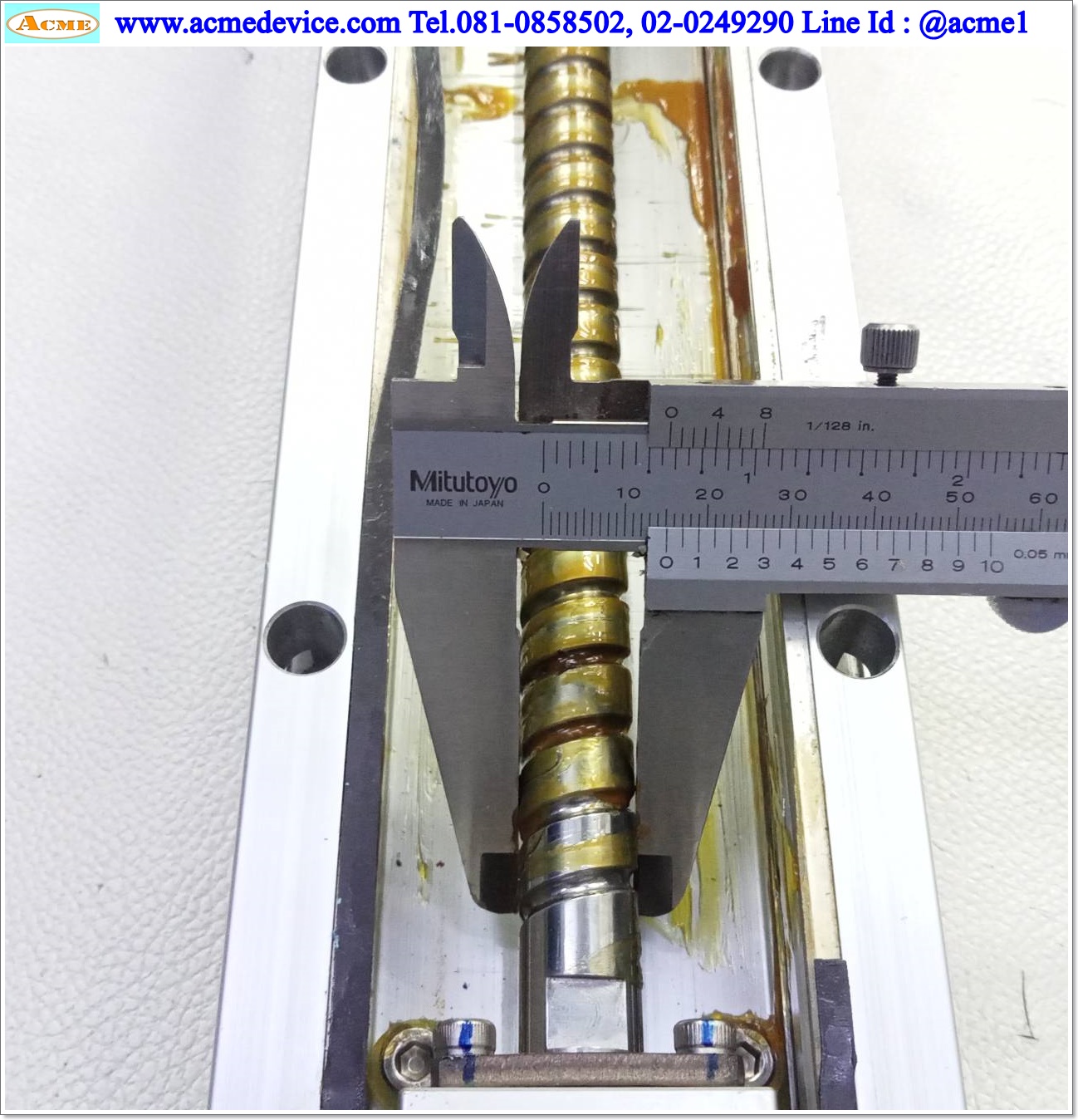 แกนสำเร็จรูป Ball Screw Sunvision รุ่น SGA8R-10-1000, ขนาด 80 x 1,230 mm., แกนโต 15 mm., Stroke 1020 mm., Pit 10 mm.