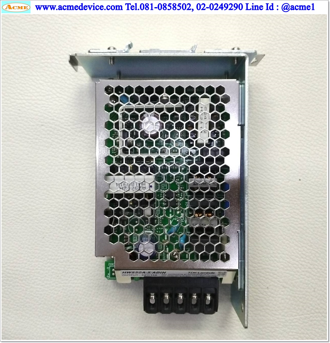 Power Supply TDK รุ่น HWS50A-5/ADIN, Output 5V, 10A, 50W