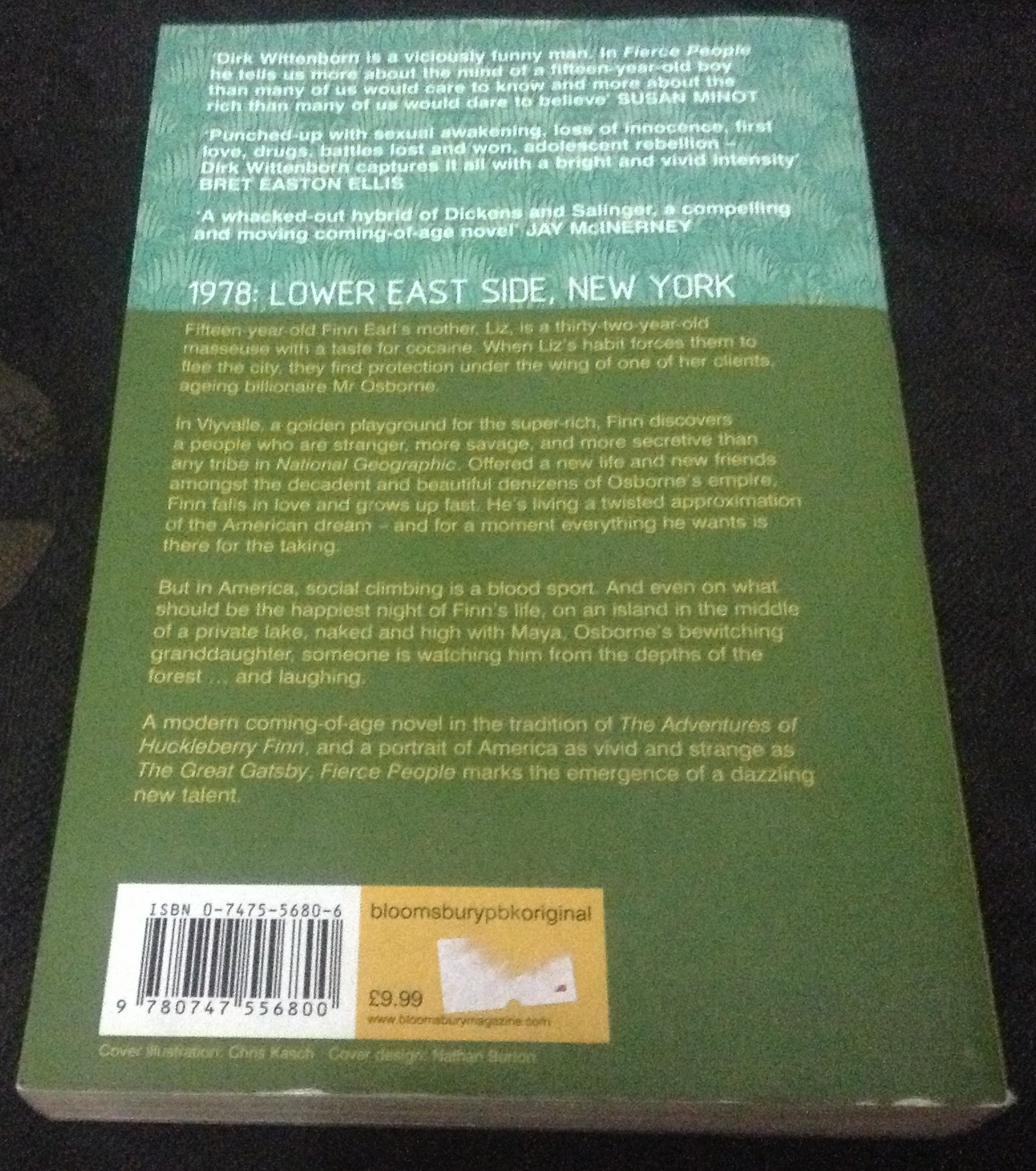 Fierce People by Dirk Wittenborn ราคา 180