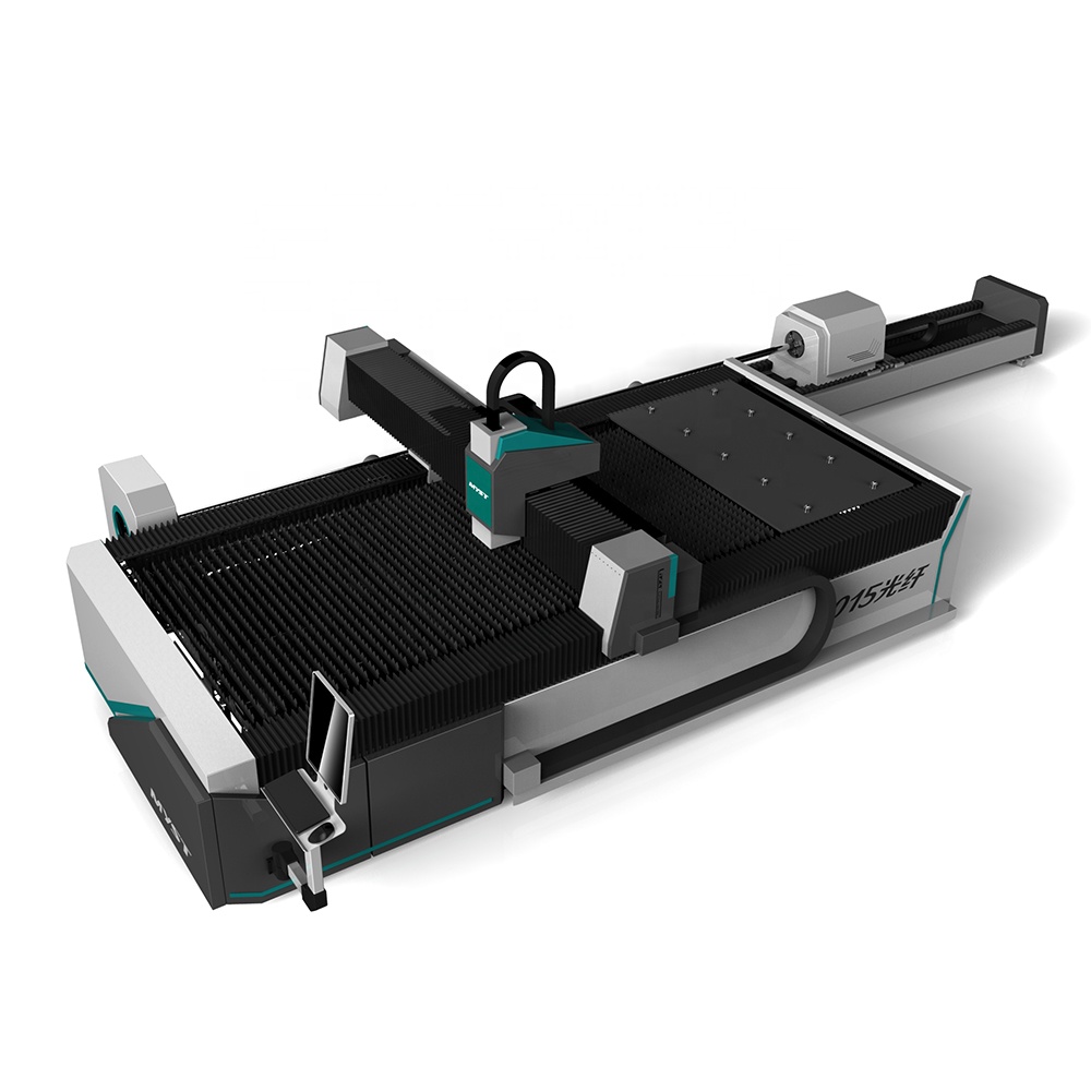 เครื่องตัดเลเซอร์ซีเอ็นซีไฟเบอร์ออฟติกส์ 4 แกน ตัดท่อได้ MFA1530 2000W Fiber Optic CNC Laser plate and tube cutting