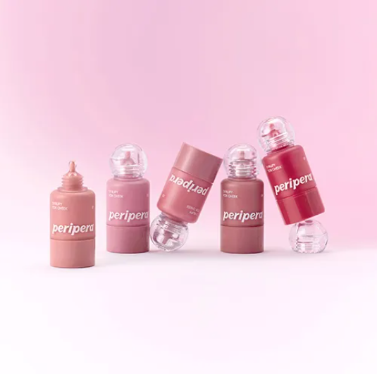 บลัชออนเนื้อลิควิด เพริเพร่า Peripera Syrupy Tok Cheek 9g #03 Friendship Mauve