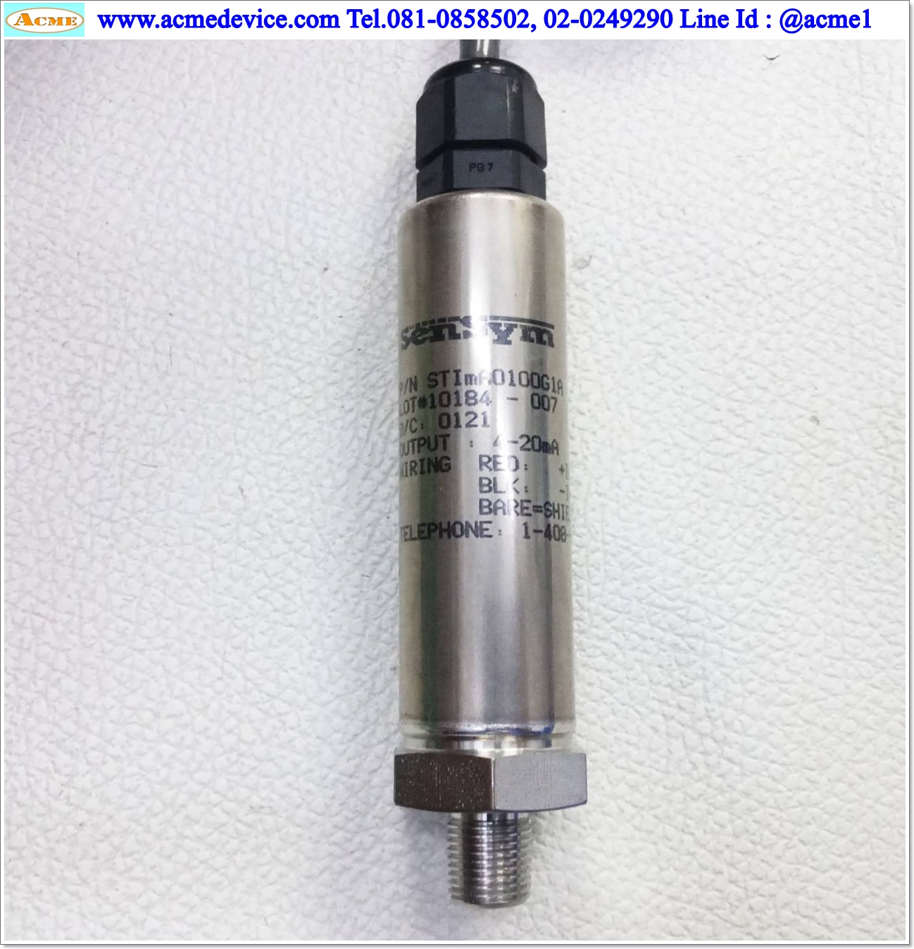 Pressure Sensor Sensym รุ่น STImA0100G1A, Analog out 4-20mA