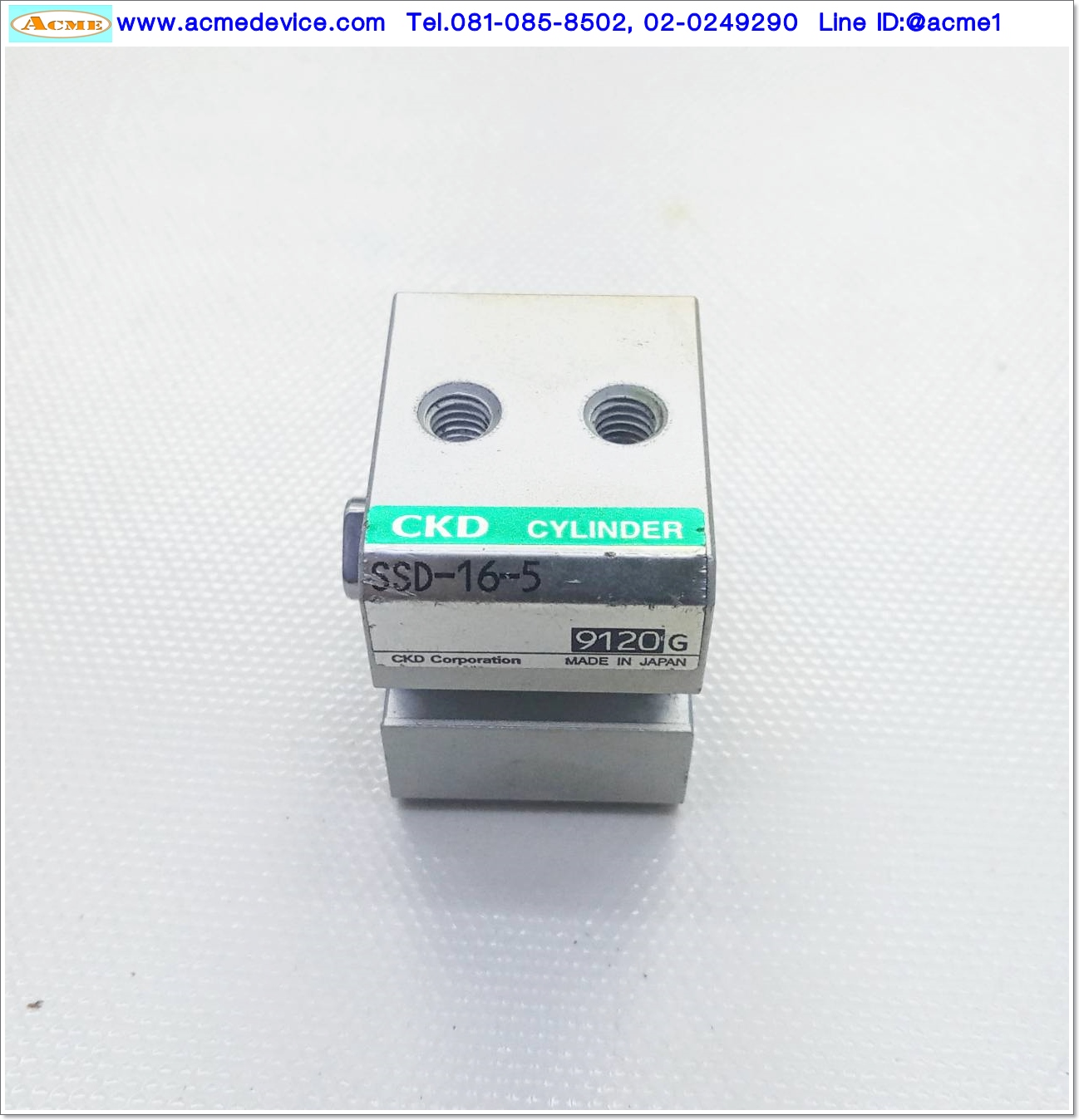 Air Cylinder CKD รุ่น SSD-16-5, Bore 16 mm., Stroke 5 mm.