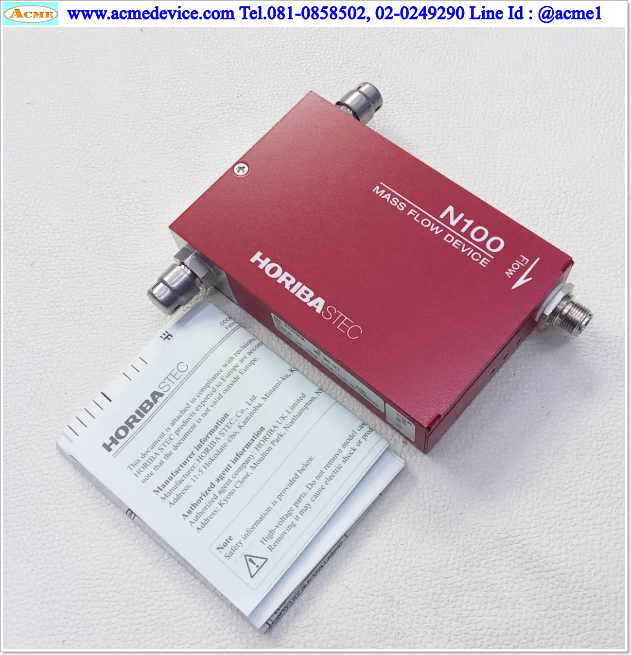Flow Controllers HORIBA รุ่น SEC-N124MGM, 30 SLM, GAS Nitrogen (N2), DeviceNet communication