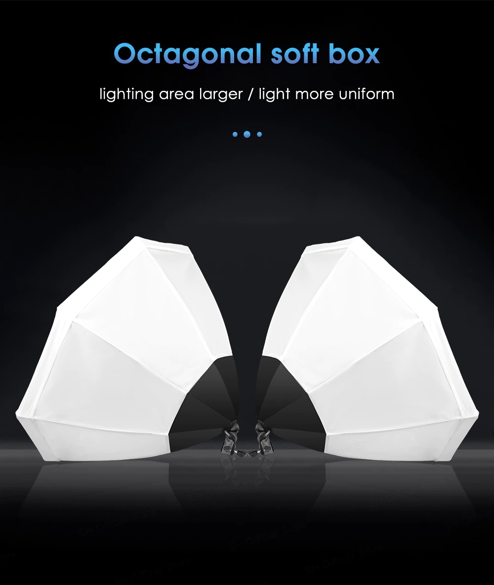 OCTA SOFTBOX E27 ชุดซอฟบ็อกไฟสตูดิถ่ายภาพแบบ 8 เหลี่ยม