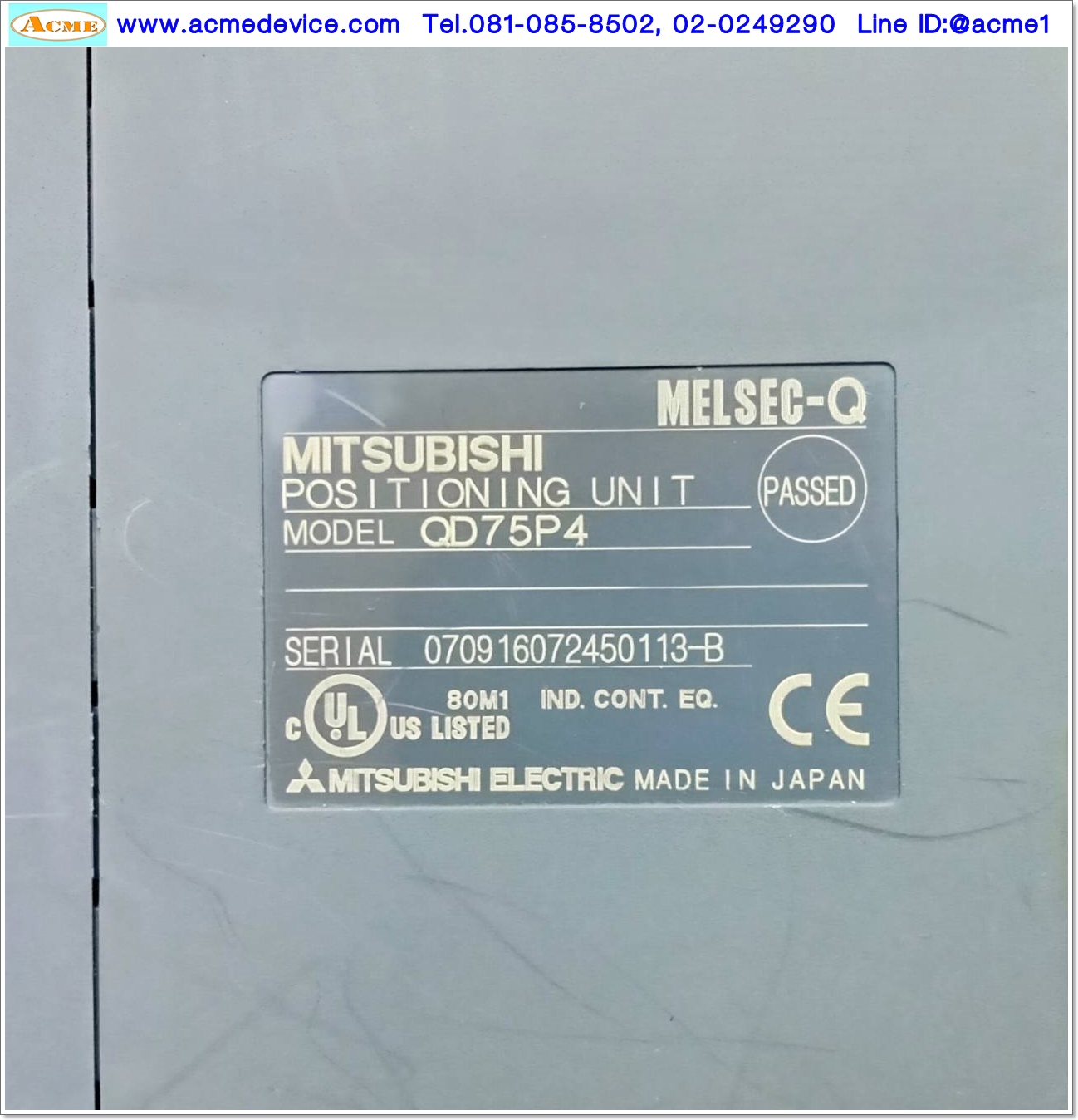 PLC Mitsubishi รุ่น QD75P4, Positioning Unit