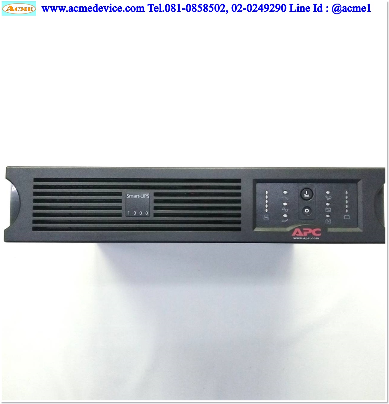 UPS APC รุ่น Smrat-UPS 1000, Input 220Vac-240Vac, Out 230Vac, Capacity 1000VA/670W, ไม่มี battery