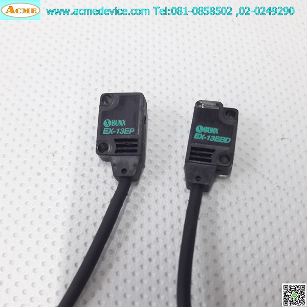 Photoelectric Panasonic/SUNX รุ่น EX-13EBD + EX-13EP, ระยะ 150mm, Dark-ON, (รับ-ส่งด้านข้าง)