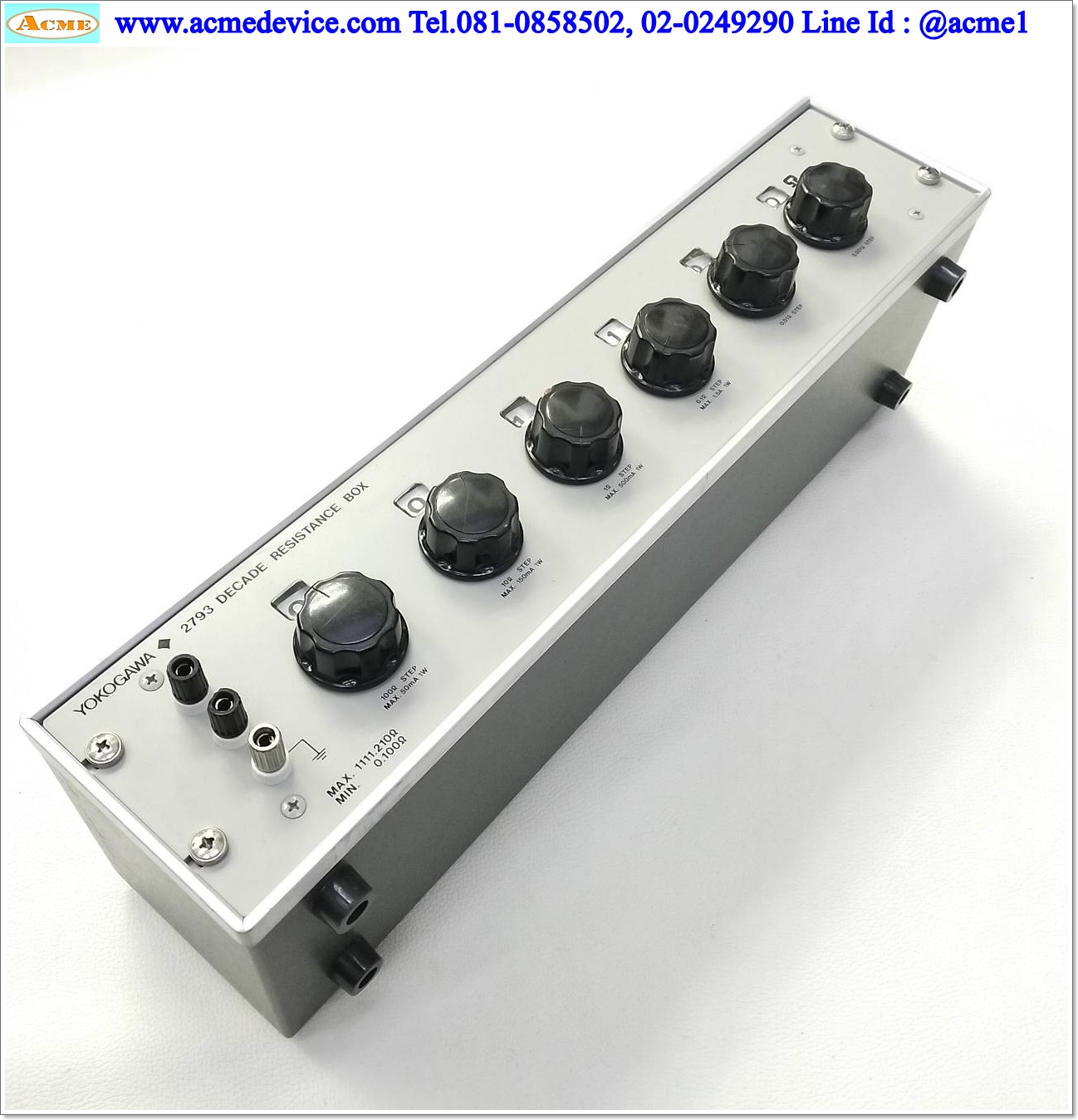 Decade Resistance Box YOKOGAWA รุ่น 2793, 279301, Range 0.100 to 1111.210 Ω