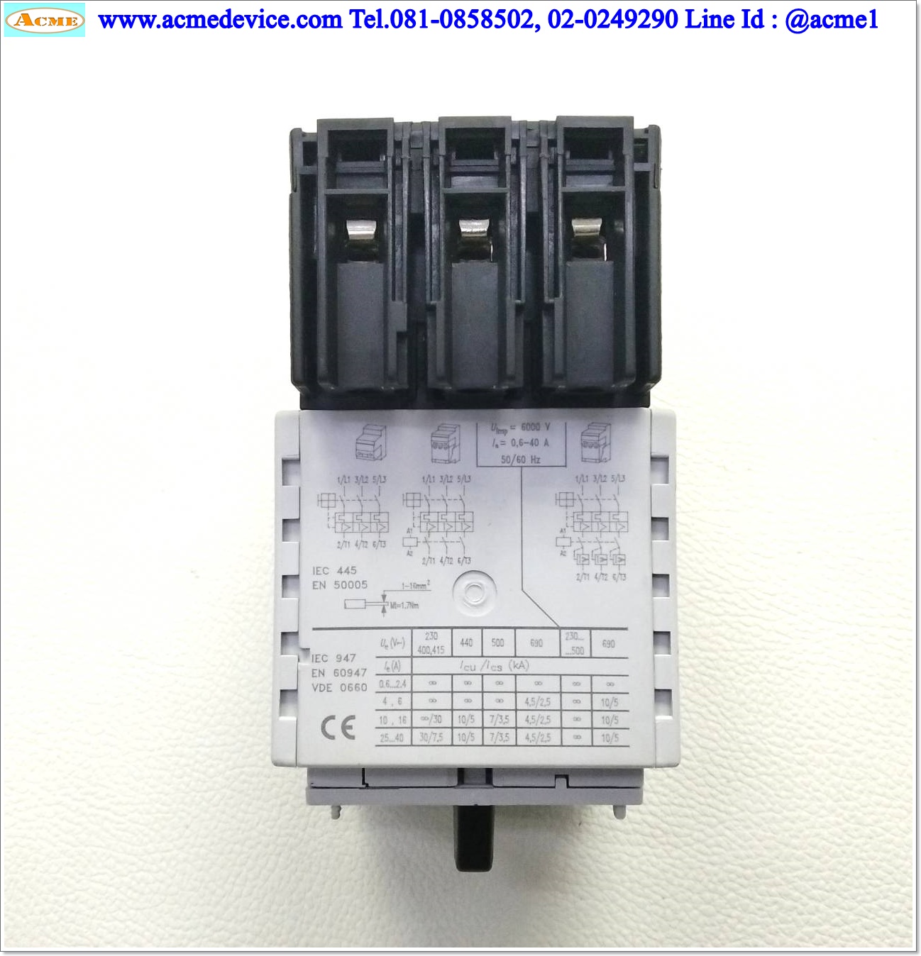 Motor Circuit Breaker Moeller รุ่น ZM-10-PKZ2, 6–10A