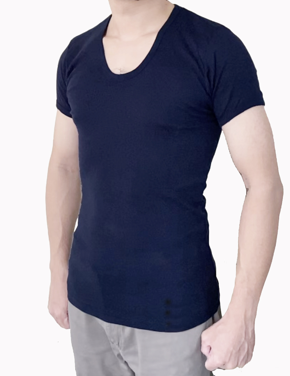 เสื้อคอยู สีกรมท่า size 2XL