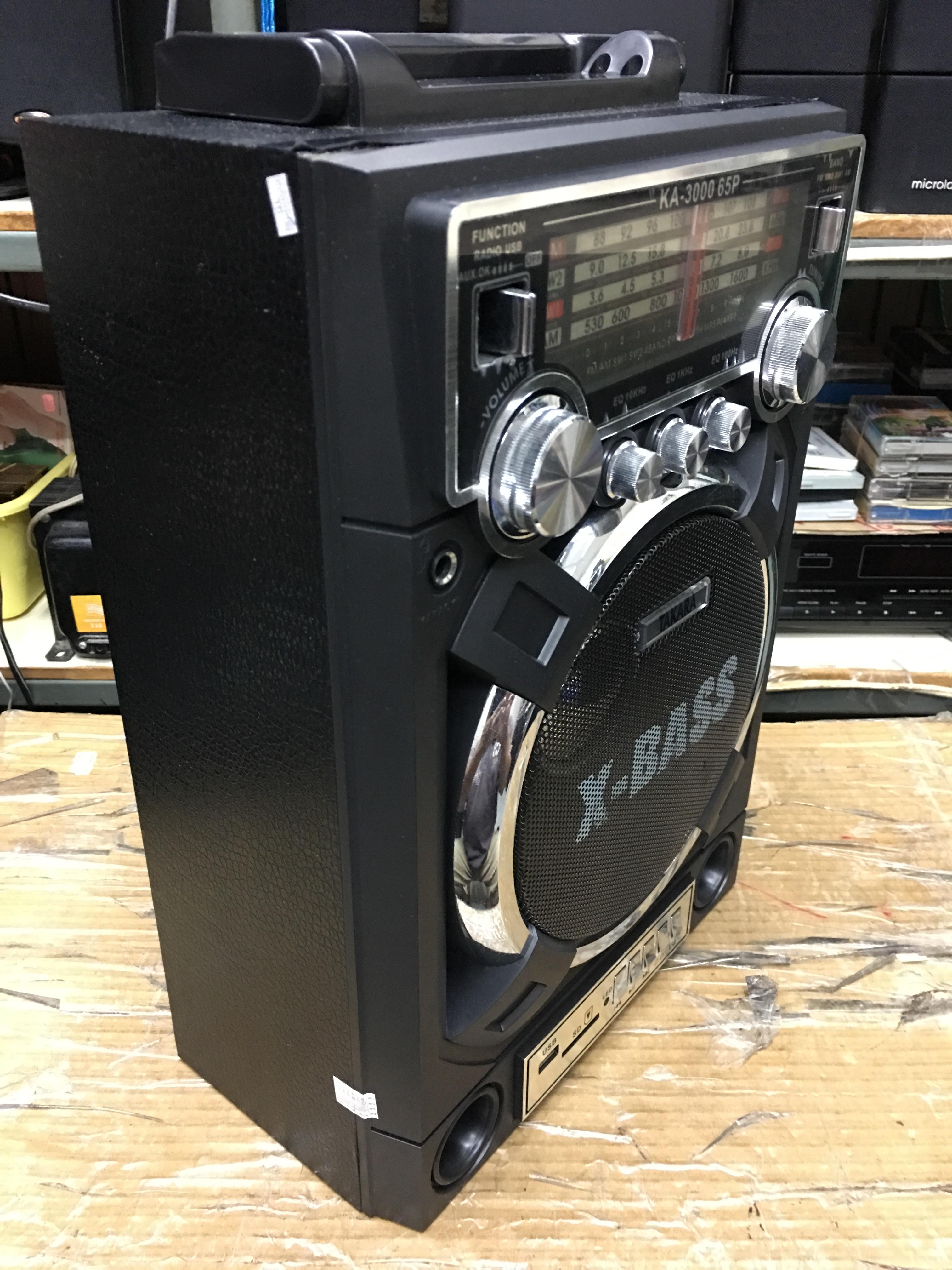 Takara KA-3000 ลำโพงเสียบไมค์ USB-FM/AM ใช้ไฟบ้าน