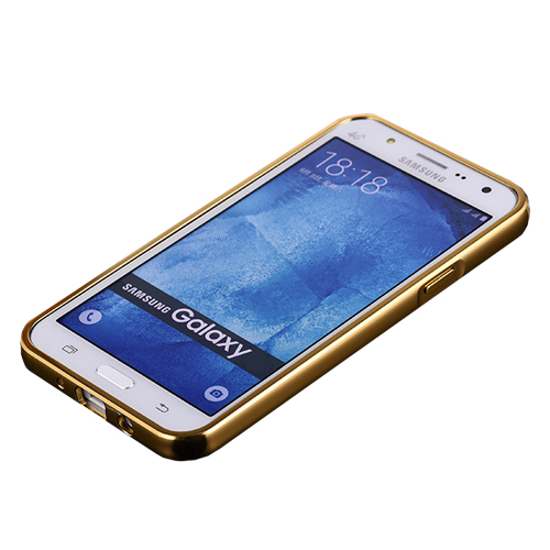 เคสฝาหลัง J7 อลูมิเนียม สีทองเงา