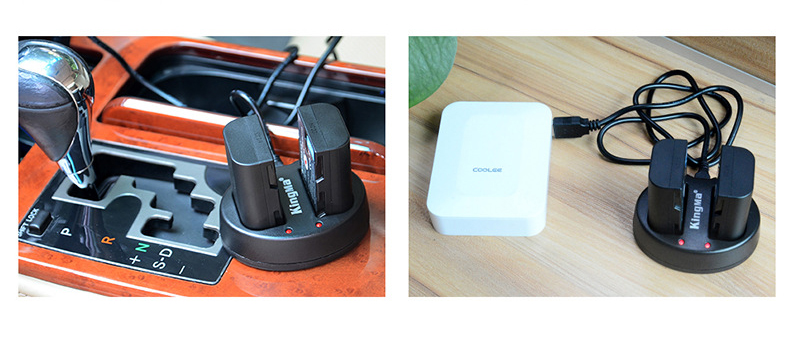 แท่นชาร์จแบต2ก้อน ยี่ห้อkingma สำหรับแบตเตอรี่ Canon LP-E6