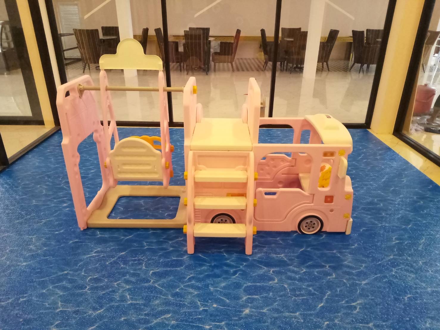 สไลเดอร์รถบัส3in1 (สีชมพู)