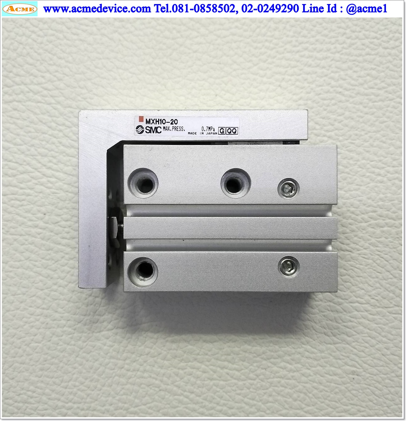 Air Cylinder SMC รุ่น MXH10-20, Bore 10 mm, Stroke 20 mm